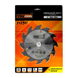 Диск пильный Yourtools Z12 по дереву 160/20 мм