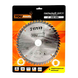 Диск пильный Yourtools Z48 по дереву 200/32 мм