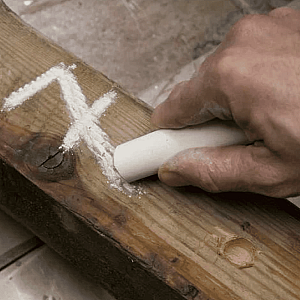 Мелок для маркировки на основе воска Markal Railroad Chalk 80502 красный