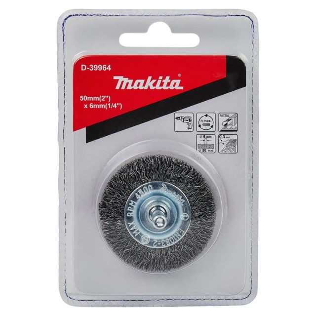 Щетка для дрели Makita D-39964 дисковая гофрированная 50 мм