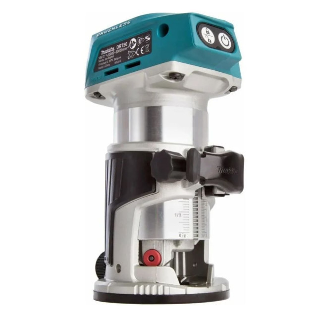 Фрезер кромочный Makita DRT50ZJX2 аккумуляторный без АКБ и ЗУ с насадками