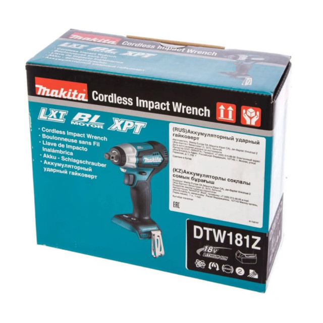 Гайковерт Makita DTW181Z аккумуляторный без АКБ и ЗУ