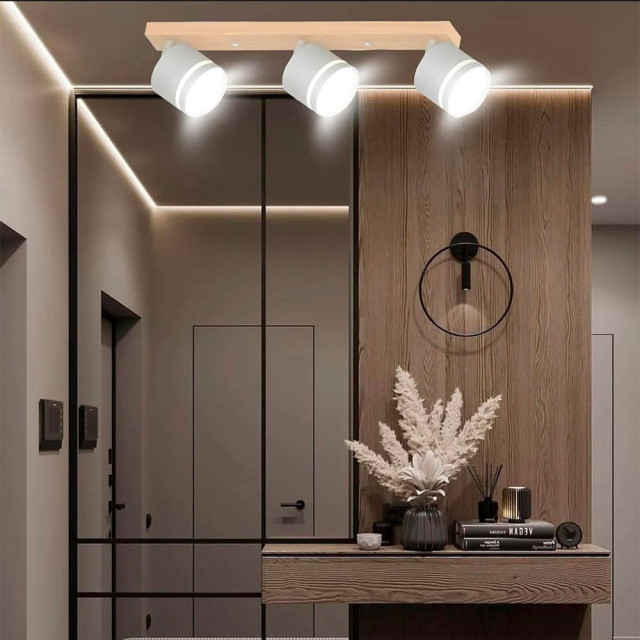 Светильник Айтин-Про X4504/3 белый/дерево