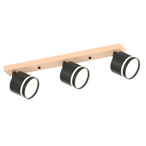 Светильник Айтин-Про X4504/3 черный/дерево