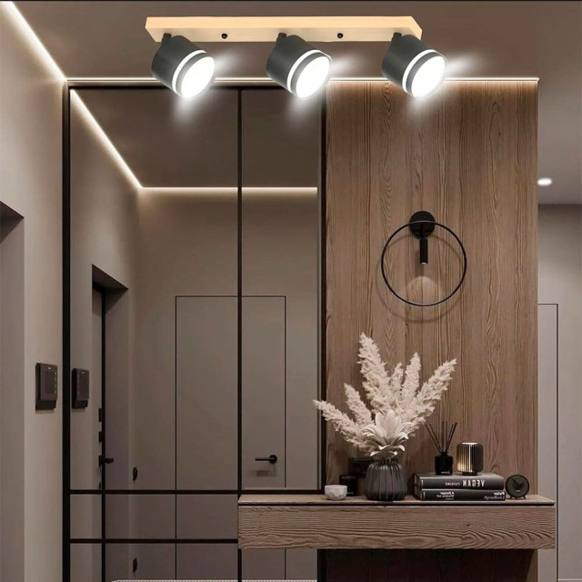 Светильник Айтин-Про X4504/3 черный/дерево