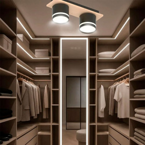 Светильник Айтин-Про X4516/2 черный/дерево