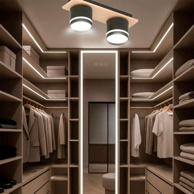 Светильник Айтин-Про X4516/2 черный/дерево