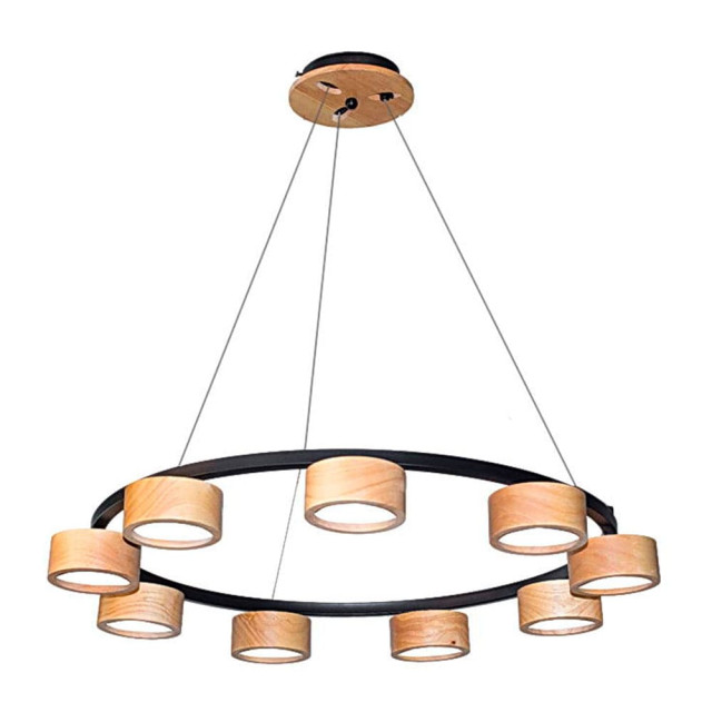 Светильник Айтин-Про N6835/9 черный/дерево