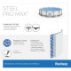 Бассейн каркасный Bestway 56488 Steel Pro Max 457*107см Бассейн каркасный Bestway 56488 Steel Pro Max 457*107см