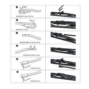 Щетка стеклоочистителя каркасная AWM F 15 R 380 мм