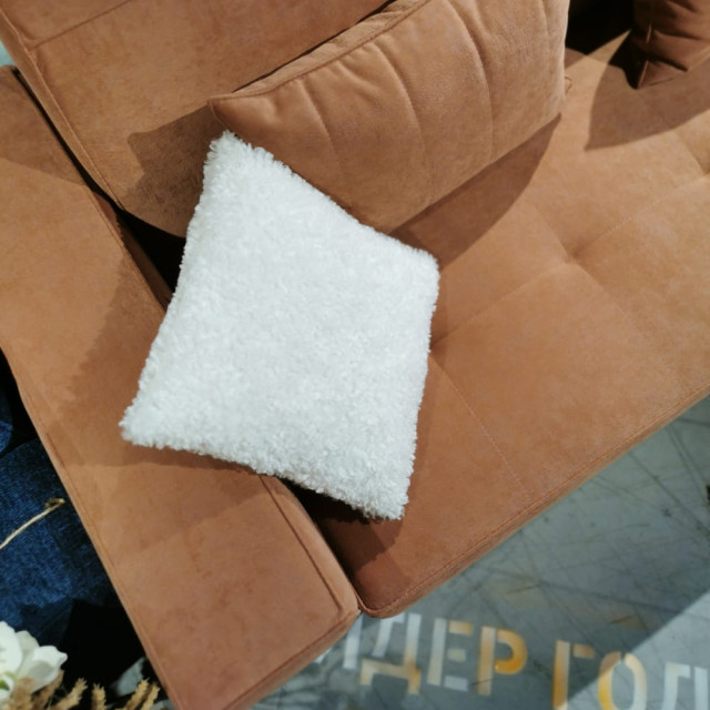 Диван угловой Savlukov Manhattan Белкрафт Escada 151 Brick 2.80*1.85 м