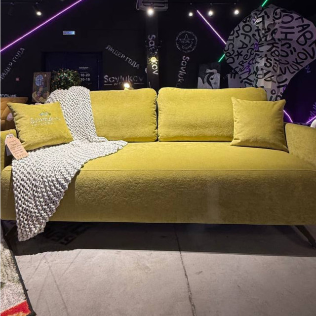 Диван Savlukov Oscar Белкрафт Fabriq 7 Olive 2.17*1.06 м