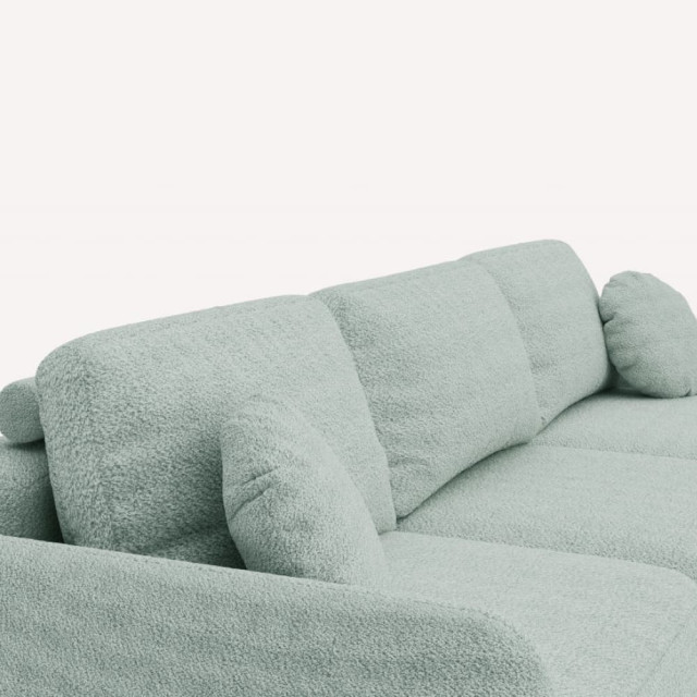 Диван угловой Savlukov Tuscan Belkraft Laura 08 Mint 3.65*1.85 м