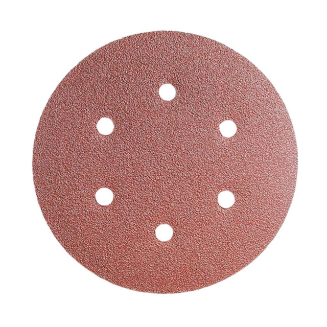 Круг шлифовальный Yourtools 150 мм Р150 самосцепляемый 6 отверстий 5 шт