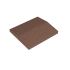 Крышка накрывочная бетонная 2-х скатная коричневая 55*270*390 мм