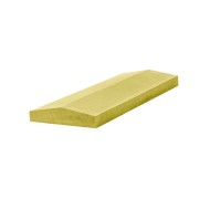 Крышка накрывочная бетонная 2-х скатная желтая 55*350*390 мм