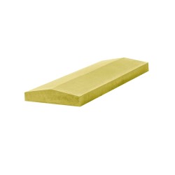 Крышка накрывочная бетонная 2-х скатная желтая 55*350*390 мм