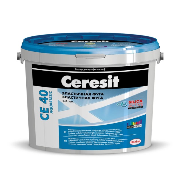 Фуга эластичная Cerezit CE40 графит 5 кг