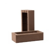 Блок для забора декоративный Рубелэко ТБЛОК-П5 шоколад