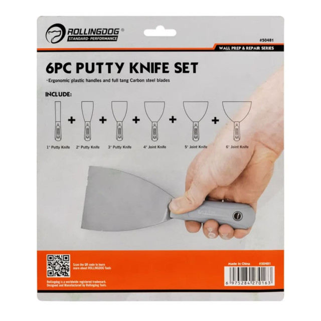Набор шпателей Rollingdog Standard 50481 25-152 мм 6 шт