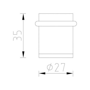 Упор дверной Palidore СО4 РВ золото