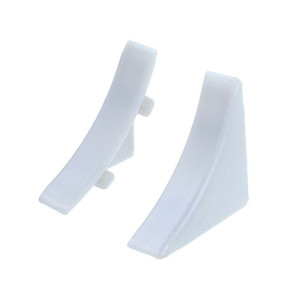 Торцевые к плинтусу для столешницы Ideal 001 белый