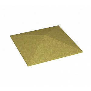 Крышка накрывочная бетонная 4-х скатная 450*450*105 мм желтая