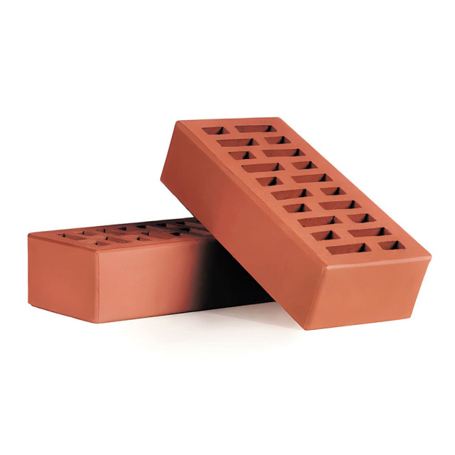 Кирпич клинкерный одинарный пустотелый лицевой КЛПО-150 темно-красный