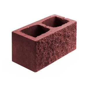 Камень бетонный столбовой лицевой Бессер-Бел 1КБСЛ-ЦП-1-к п5 красный 2%