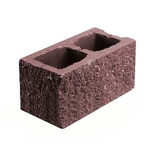 Камень бетонный угловой лицевой Бессер-Бел 1КБУЛ-ЦП-1-2К п7 коричневый 2%