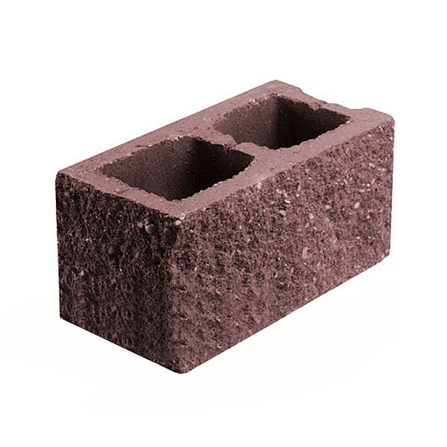 Камень бетонный угловой лицевой Бессер-Бел 1КБУЛ-ЦП-1-2К п7 коричневый 2%