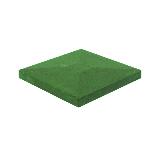 Камень бетонный накрывочный лицевой 1КБНЛ-МЦС-20 п 39 зеленый 3.5%