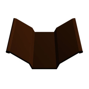 Элемент ендовы верхней Эконом Плюс-ПЭ-RAL8017