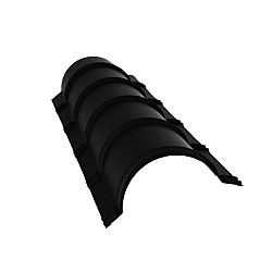 Планка конька полукруглого Drap 0.45 RAL9005