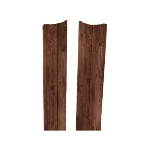 Штакетник Скайпрофиль Европланка Свитязь 130-ПЭ Орех текстурированный