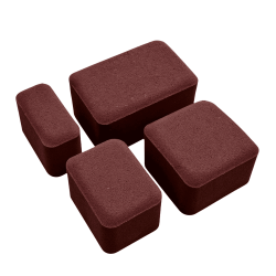 Плитка тротуарная Старый Город 8 см красный