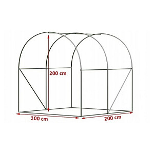 Удлинение каркаса под теплицу Сэлмакс Агроном Люкс 2 м 40*20 мм