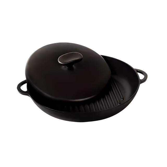 Сковорода гриль Ситон с прессом 260*40 мм