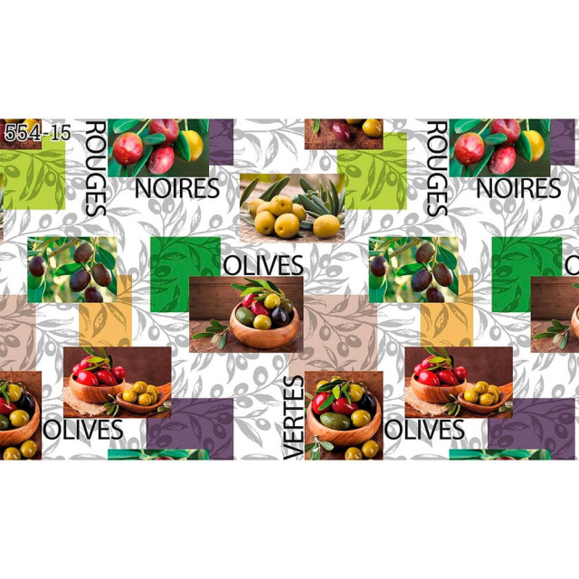 Клеенка столовая Колорит Мажор 554/15 на нетканой основе 135 см