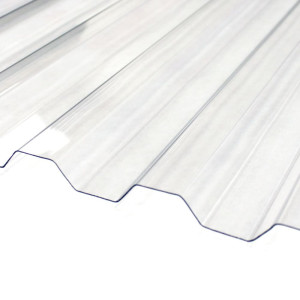 Поликарбонат профилированный монолитный Сэлмакс МП-20 0.8*1150*3000 мм прозрачный