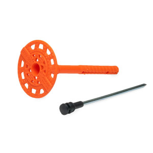 Дюбель тарельчатый ЕКТ VE012848 10*90 мм со стальным гвоздем с термоголовкой DTI-10