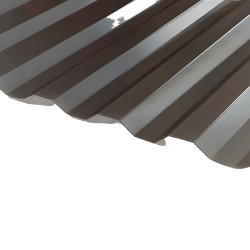 Поликарбонат профилированный монолитный Сэлмакс Greca 0.8*1050*1985 мм серый