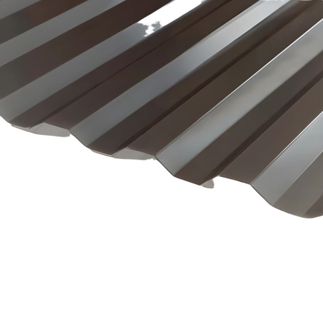 Поликарбонат профилированный монолитный Сэлмакс Greca 0.8*1050*1985 мм серый