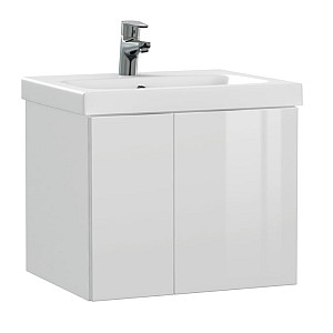 Тумба подвесная Cersanit Colour 50 с раковиной Como 50