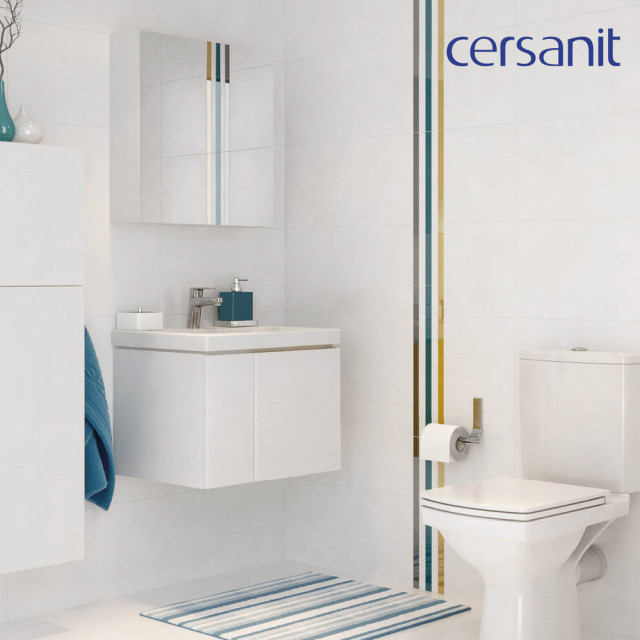 Тумба подвесная Cersanit Colour 50 с раковиной Como 50 Тумба подвесная Cersanit Colour 50 с раковиной Como 50