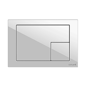 Кнопка Cersanit Corner 64077 для инсталяции белая