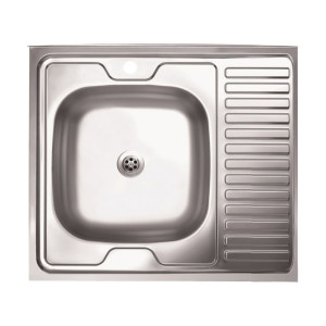 Мойка кухонная КромРус EC-409 чаша левая 60*60 мм