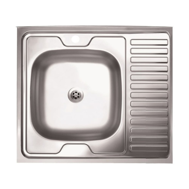 Мойка кухонная КромРус EC-409 чаша левая 60*60 мм