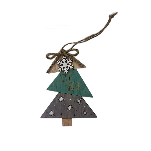 Подвеска елочная Market Union Blue Tree MU0295 11.5*8.5 см