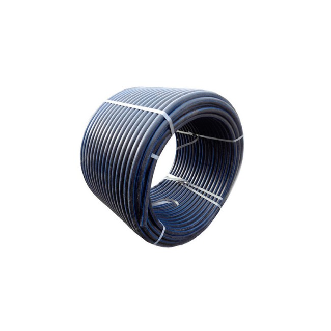 Труба Акваком ПЭ-100 SDR 21-50*2.4 питьевая черная с синей полосой